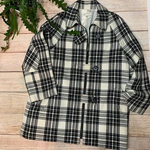Jones New York sport plaid winter fall Jacket XL